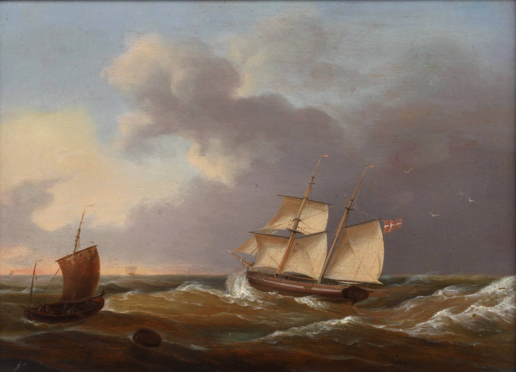 Segelschiffe auf stürmischer See