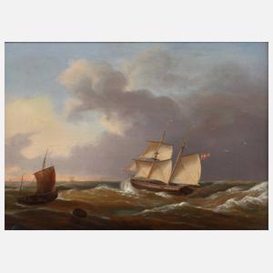 Segelschiffe auf stürmischer See