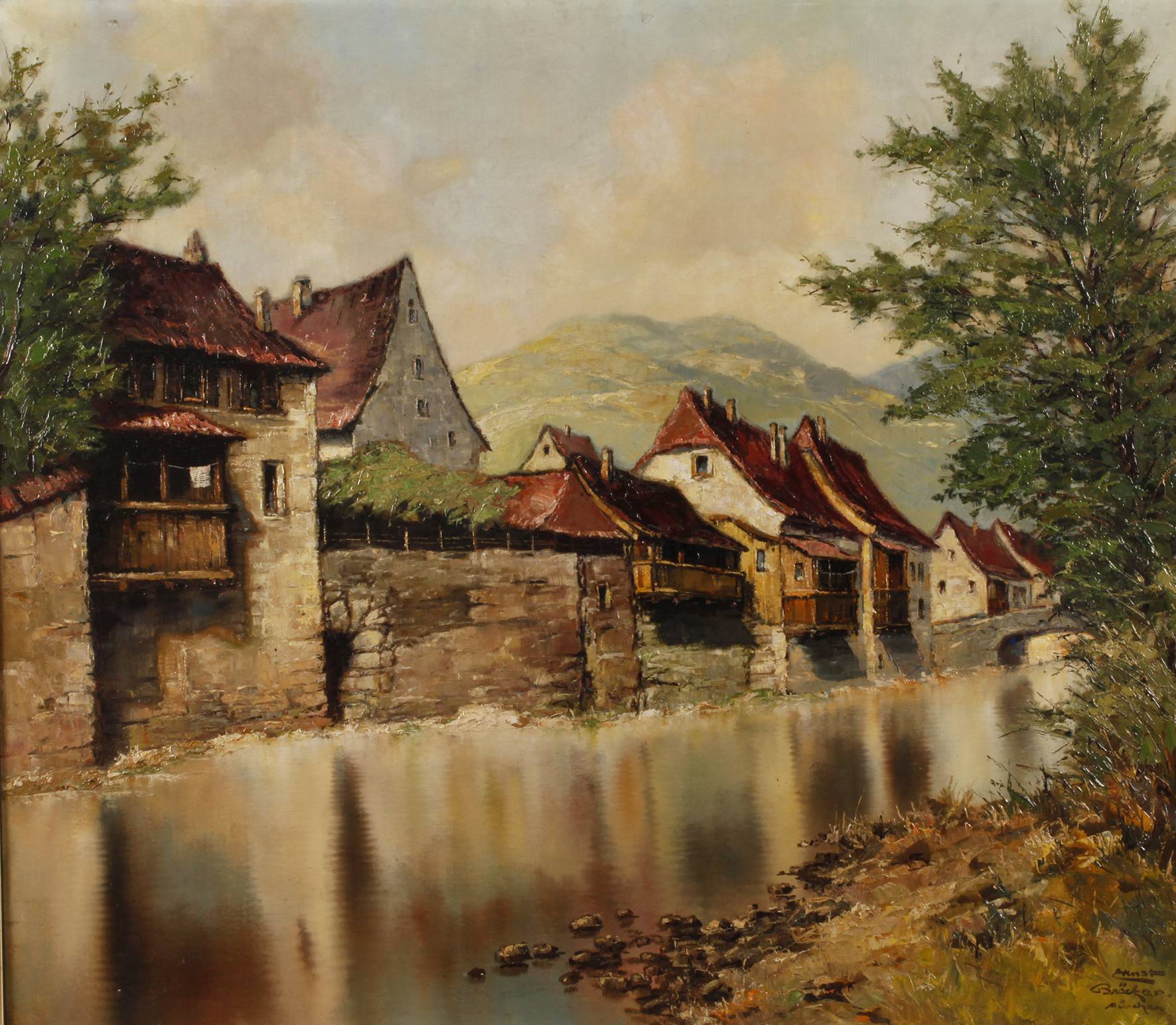 Ernst Bröcker, Häuser am Fluss