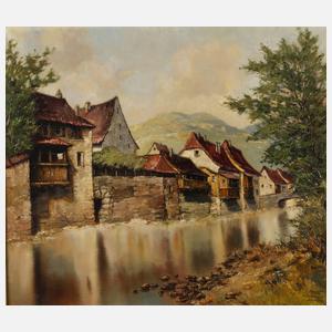 Ernst Bröcker, Häuser am Fluss