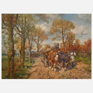 Paul Burmeister, Auf dem Heimweg