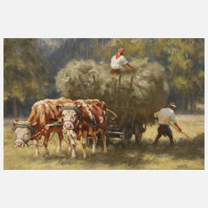 Karl Demetz, Heuernte