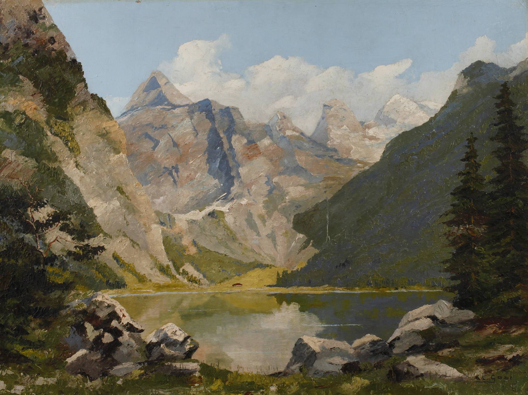 Karl Ludwig Gast, Blick zum Obersee