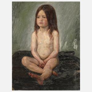 Alexander Gerbig, attr., ”Kind nach dem Bad”