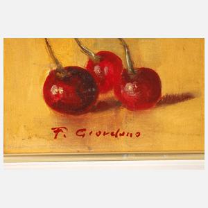 Francesco Giordano, Stillleben mit Erdbeeren