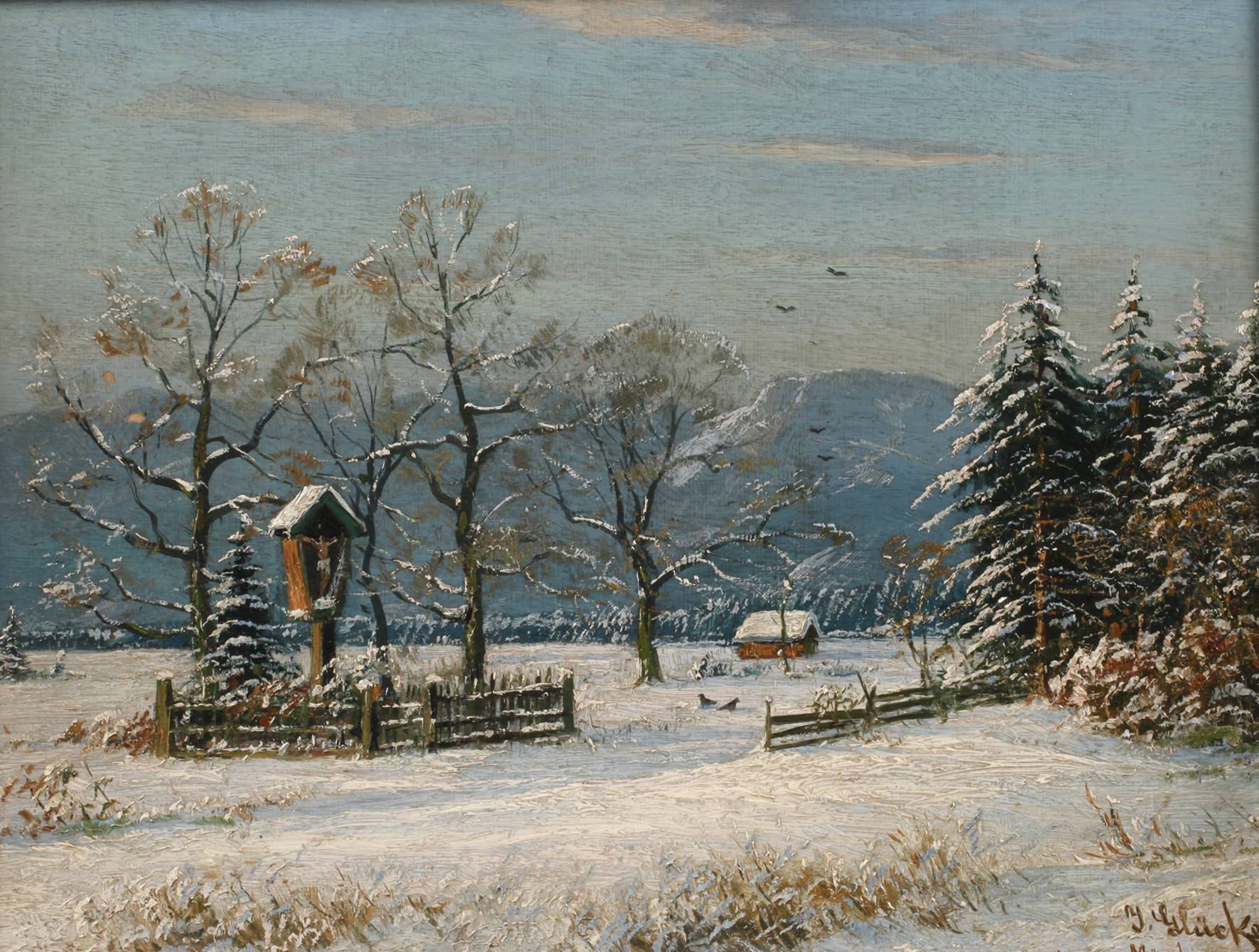 Johannes Glückert, Winter im Alpenvorland