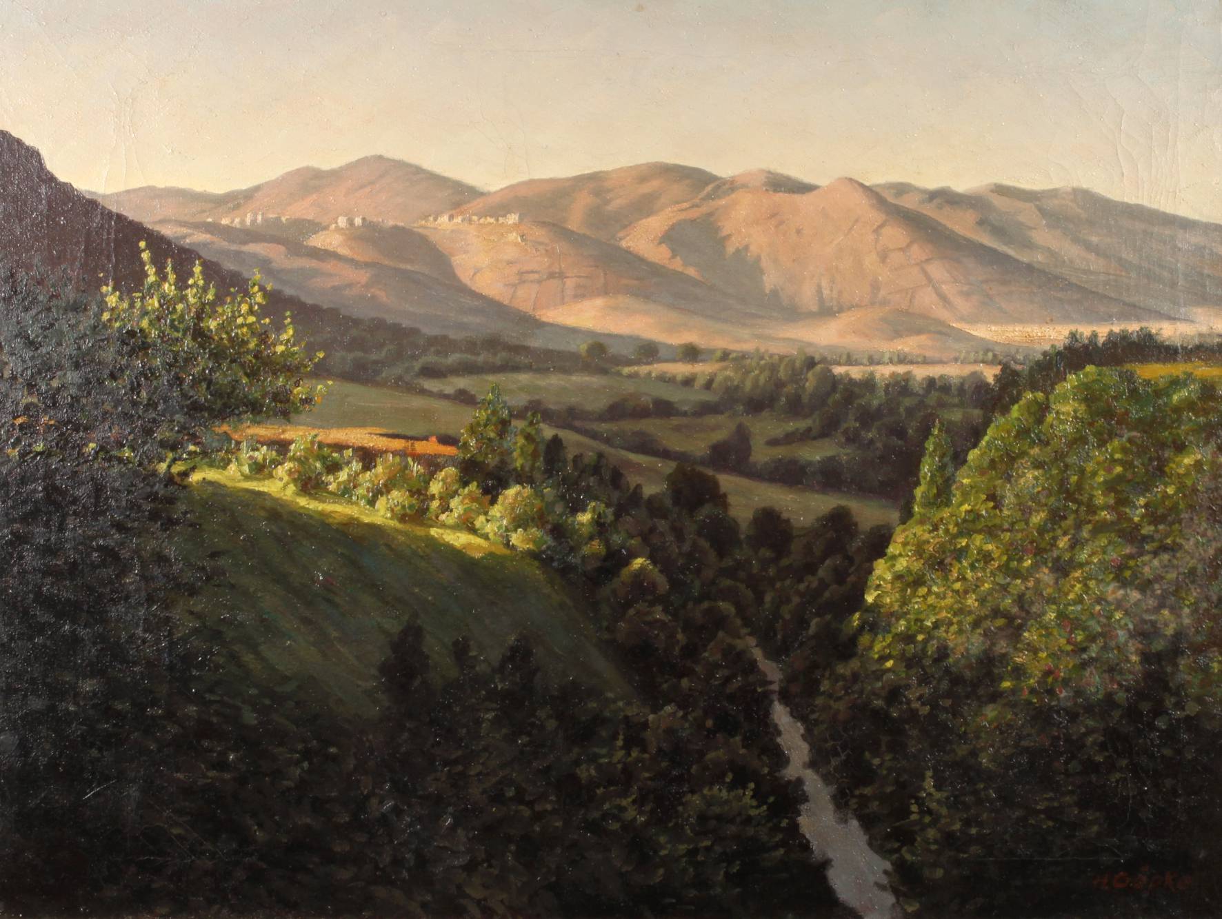 H. Göpke, Abend in den Bergen