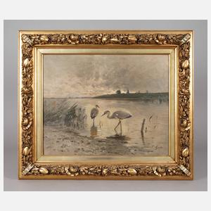 Fritz Grebe, Reiher am Seeufer