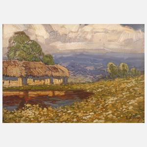 Josef Häring, Hütte am Teich