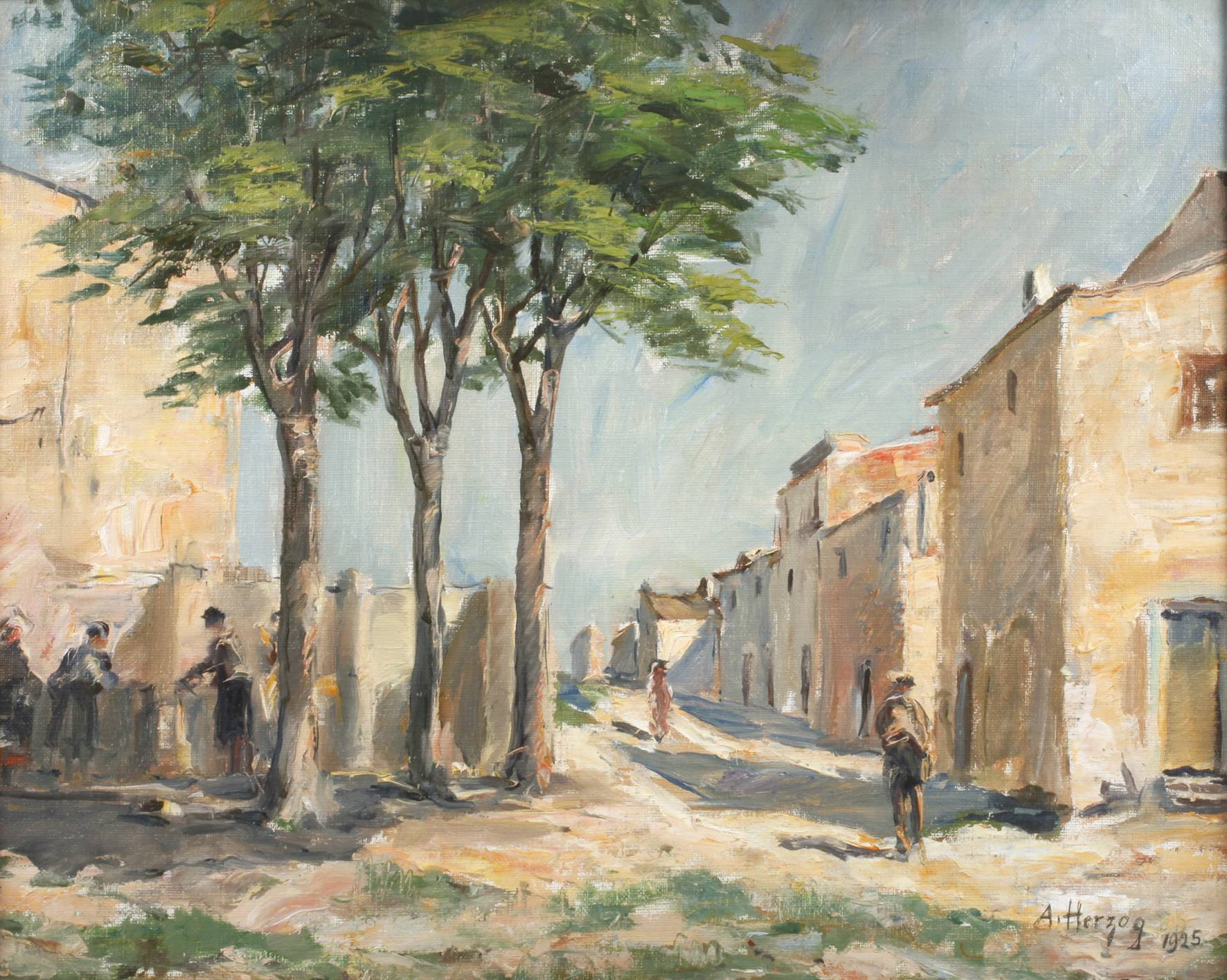 August Herzog, Mediterrane Straßenszene