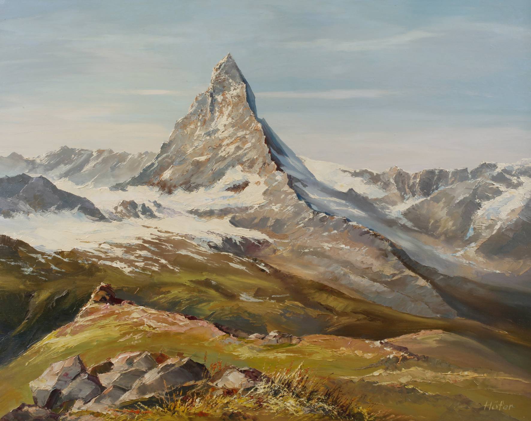 Erich Höfer, Blick zum Matterhorn