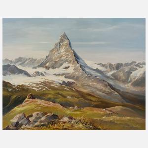 Erich Höfer, Blick zum Matterhorn