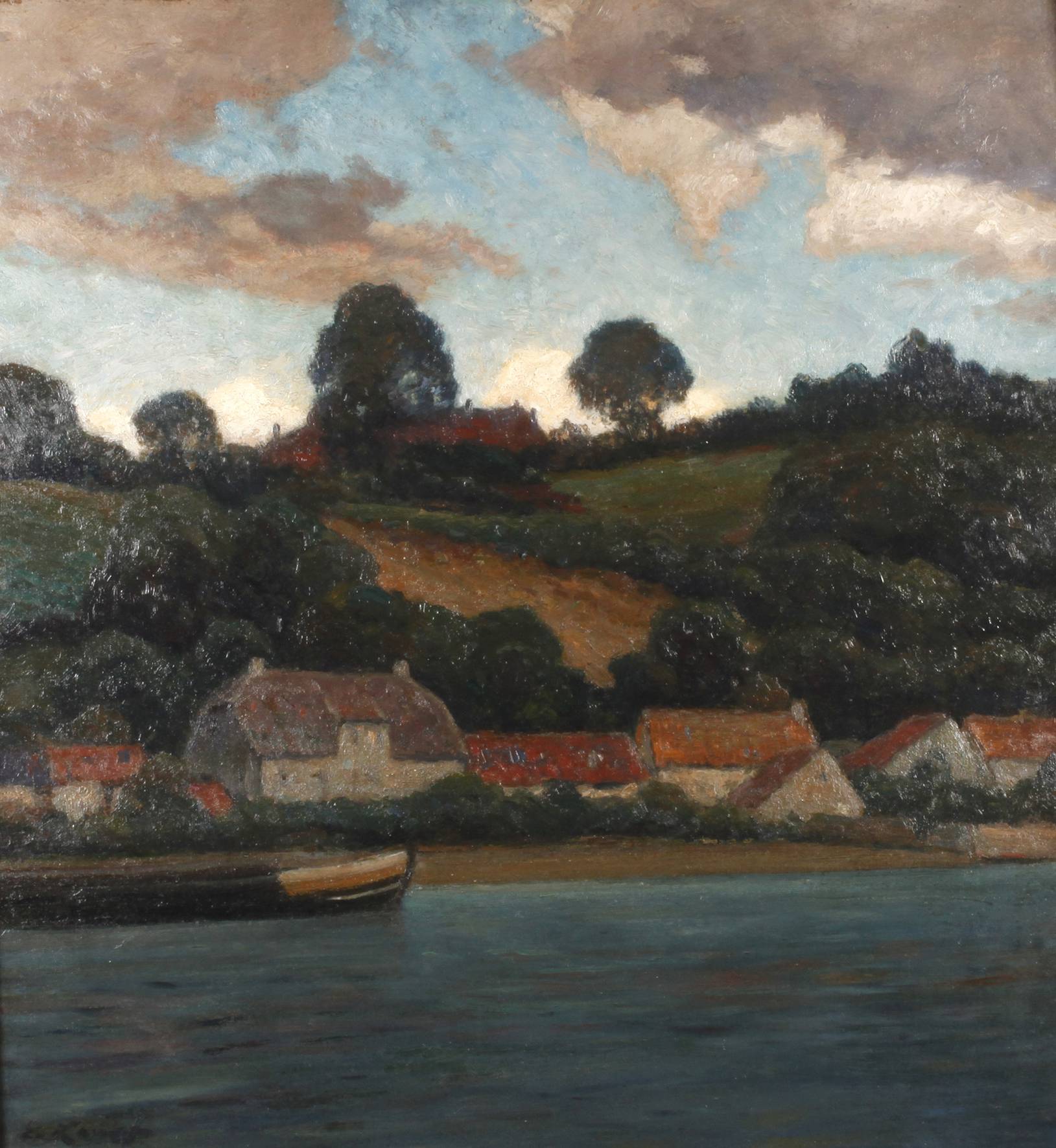 Prof. Eugen Kampf, Sommerliche Flusslandschaft