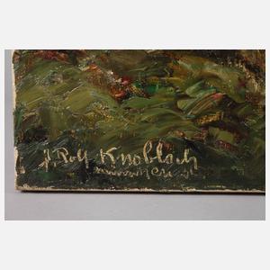 Josef Rolf Knobloch,”Herbstlicher Wiesenbach”