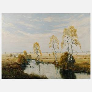 Josef Rolf Knobloch,”Herbstlicher Wiesenbach”