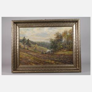 Fritz Kunold, ackernder Bauer