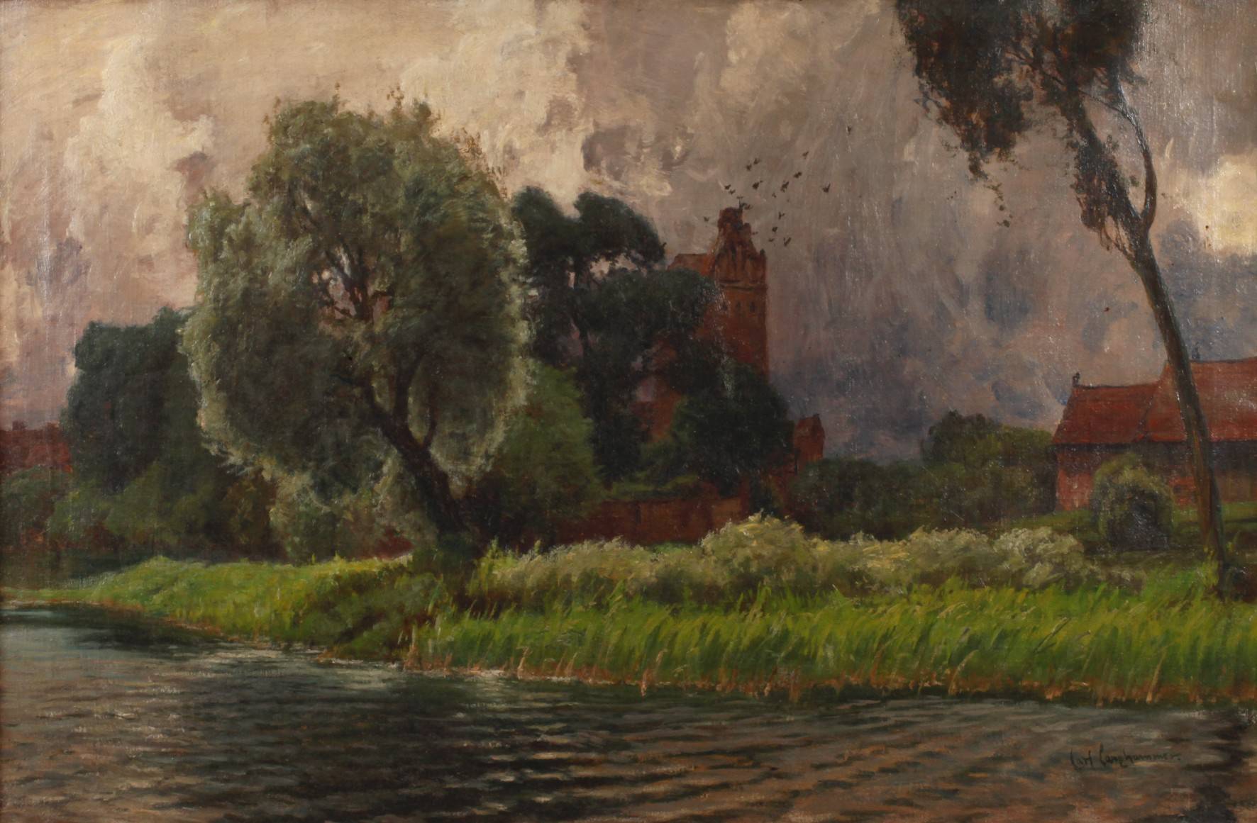 Prof. Carl Langhammer, ”Im Wetter”