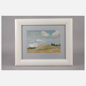 Gustav Macoun, Landschaftsstudie mit Wolken