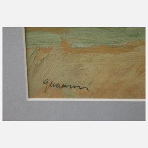 Gustav Macoun, Landschaftsstudie mit Wolken