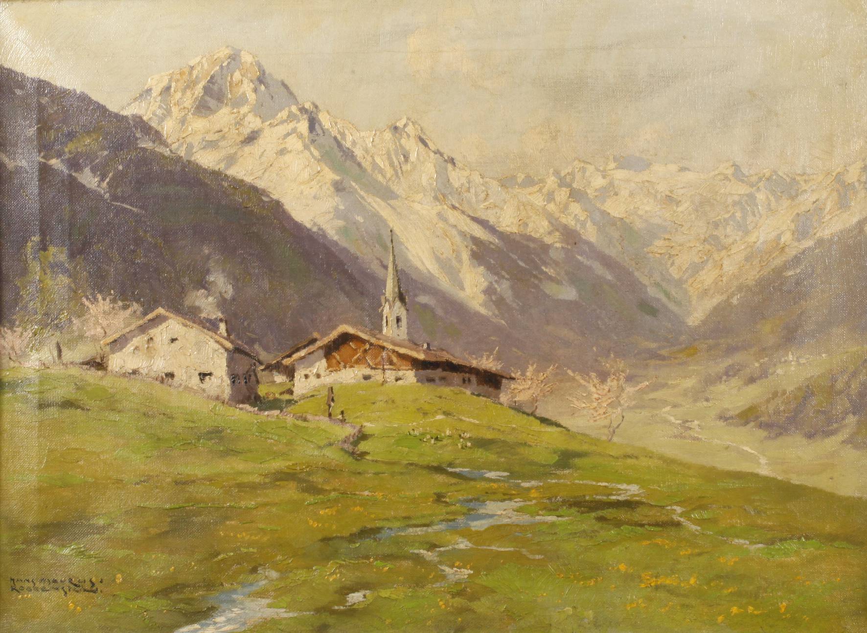 Hans Maurus, ”Blick auf Stubaier und Ferner”