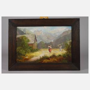 Georg Otte, Sennerinnen auf sonniger Wiese