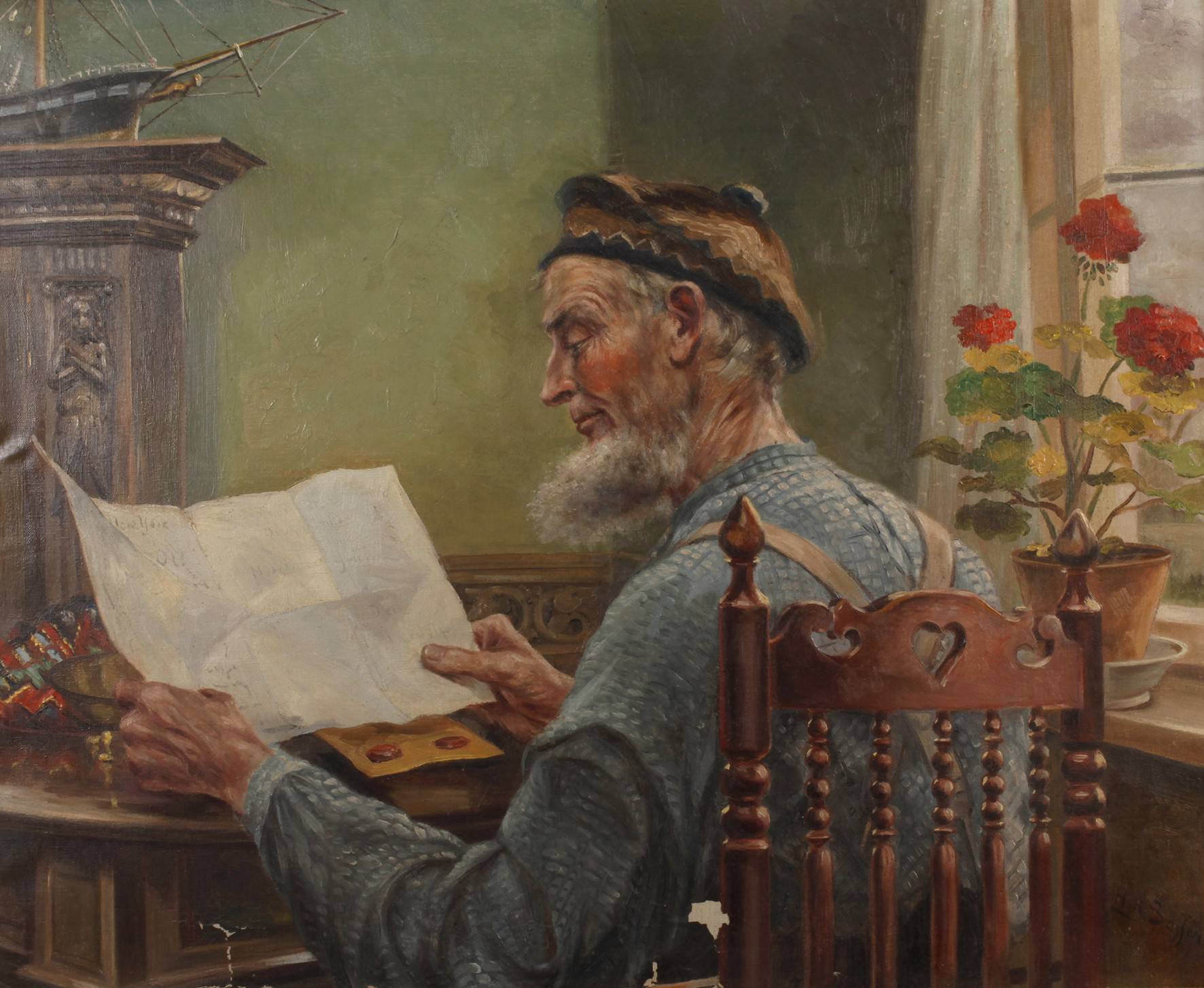 Heinrich Saffer, Alter Seemann