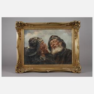 Prof. Heinrich Saffer, Zwei tuschelnde Fischer