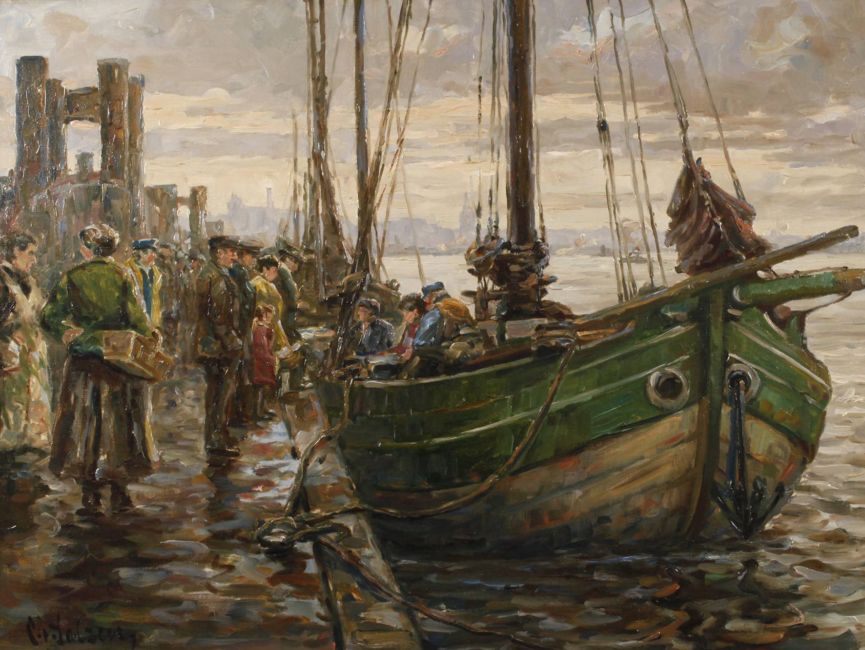 Carl von Salzen, Im Hafen