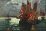 K. Schmidt, Nocturne mit Booten vor Venedig