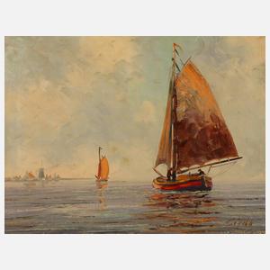 Siscka, Segelboote vor der Küste