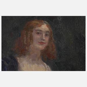 Prof. Franz Skarbina, Dame am Waldrand