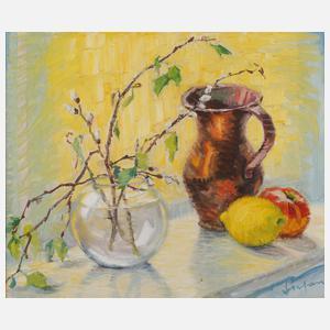 Emil Stefan, Stillleben mit Zitronen