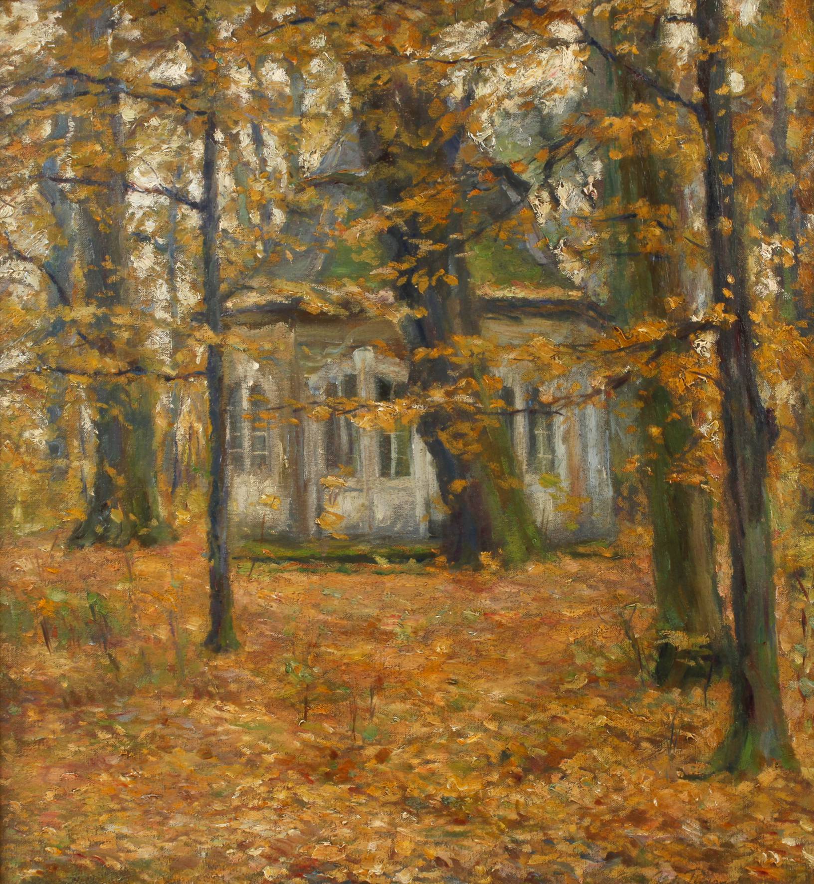 Alfred Thomas, Pavillon im Herbstwald