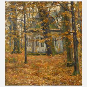 Alfred Thomas, Pavillon im Herbstwald