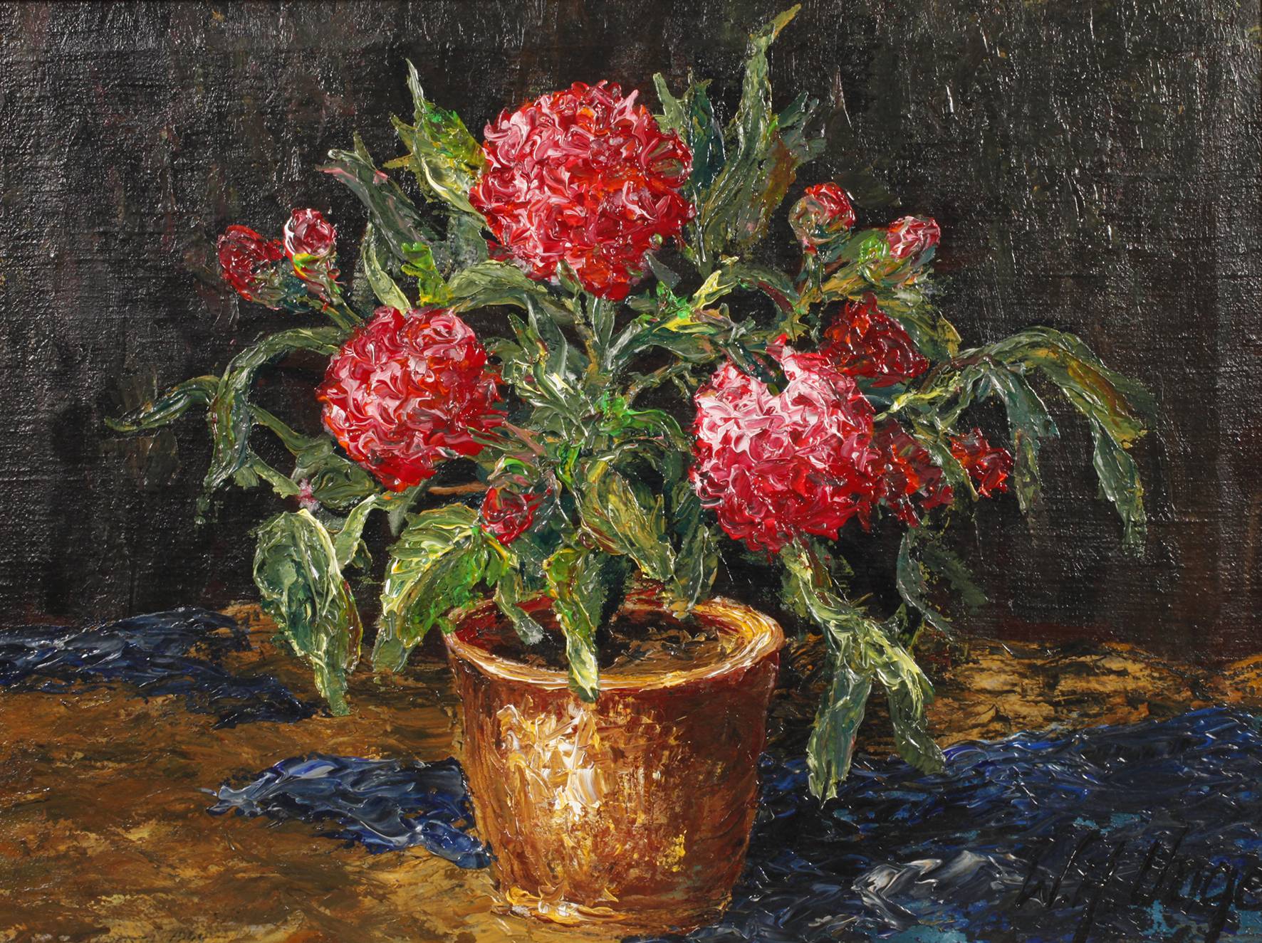 Wofgang Heinz Unger, ”Geranien im Blumentopf”