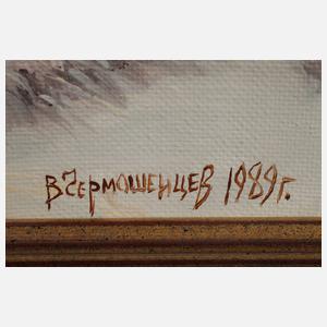 Vsemoshentsev, Russische Winterlandschaft