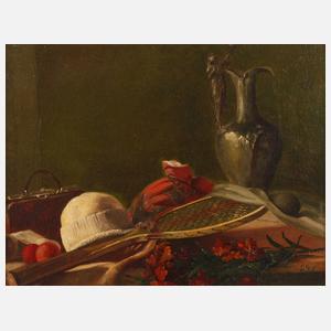 Stillleben mit Tennisschläger