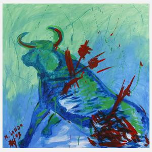 M. Ladon, Stierkampfszene