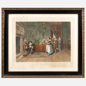 Gestuckte Lackleiste um 1900