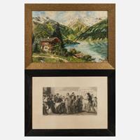 Zwei große Holzleisten um 1920111