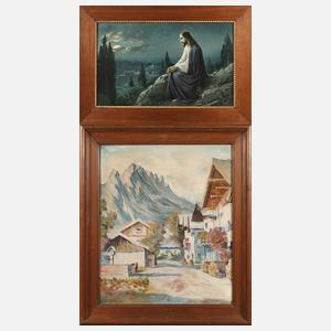 Zwei Holzleisten 20. Jh.