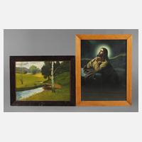 Zwei Holzleisten um 1910111