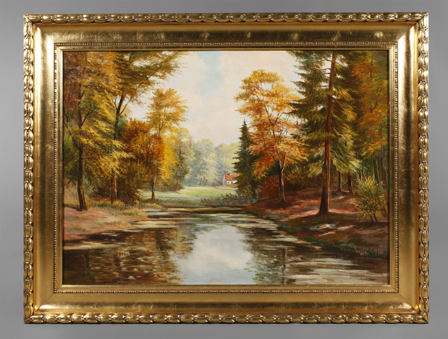 Große Goldstuckleiste um 1920