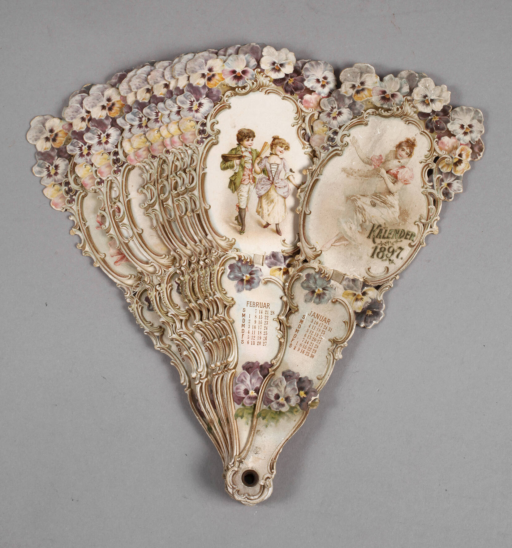 Kalender als Fächer