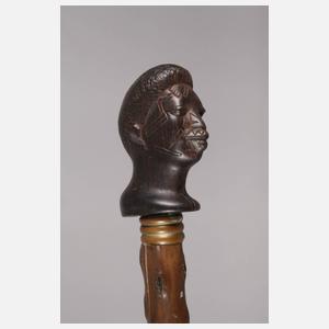 Geschnitzter Spazierstock