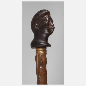 Geschnitzter Spazierstock