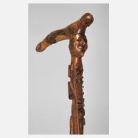 Geschnitzter Spazierstock111