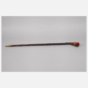 Geschnitzter Spazierstock