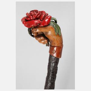 Geschnitzter Spazierstock