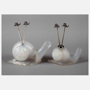 Figürliche Schneckengabelhalter